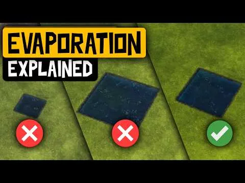 How Evaporation Works in Timberborn - and How to Reduce It